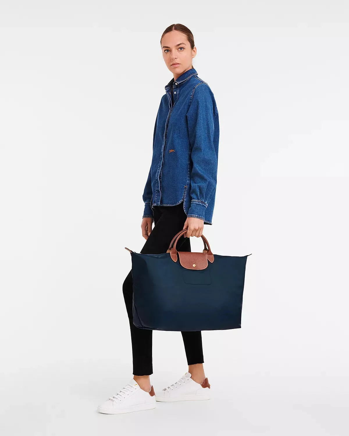 Le Pliage Longchamp bag, dark blue