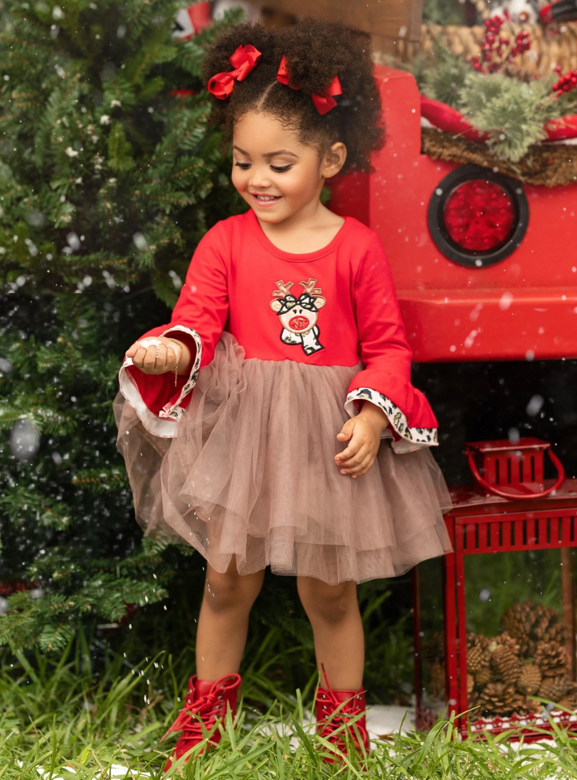 Lead The Way Reindeer Tutu Dress