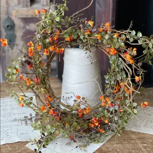 Leaf & Bittersweet Wreath 15"