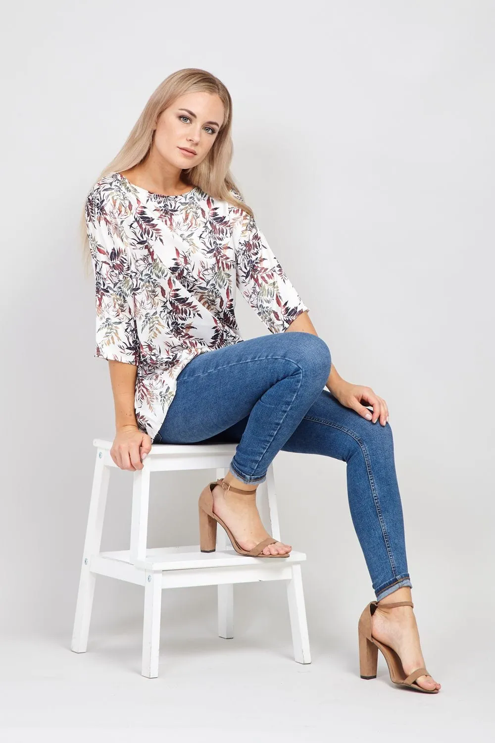 Leaf Print Blouse