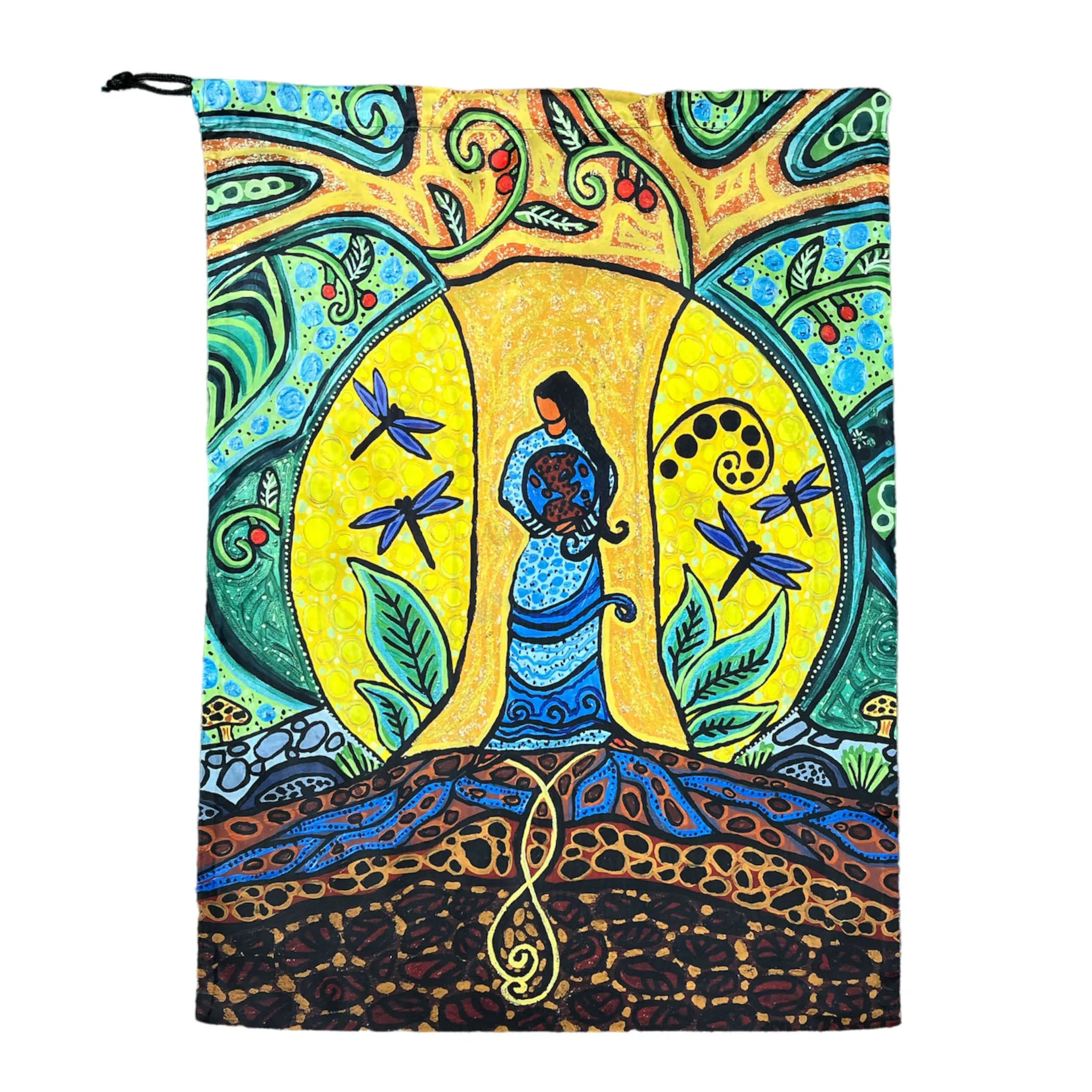 Leah Dorion Strong Earth Woman Travel Laundry Bag