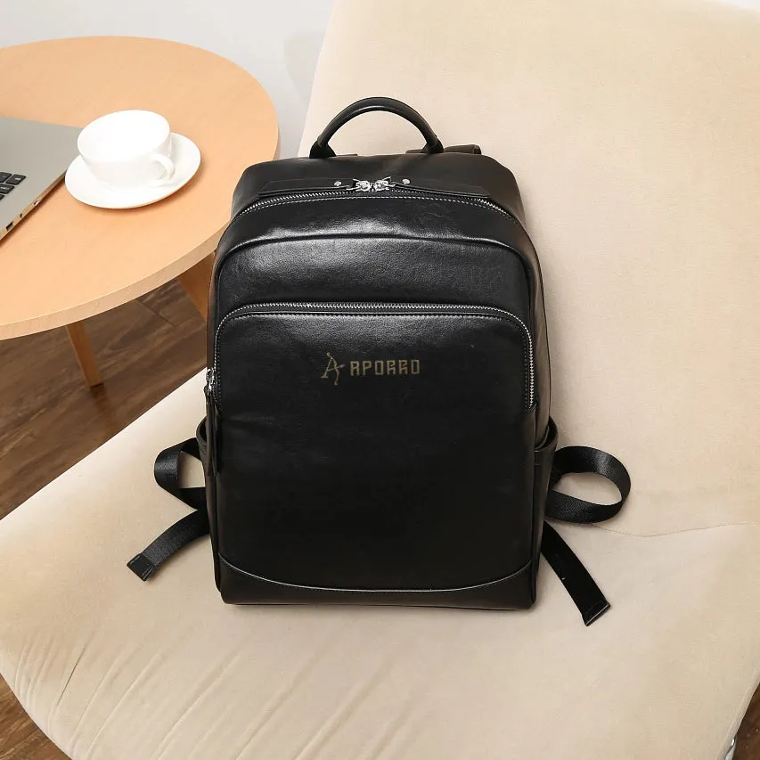 leather Backpack with Padded Shoulder Straps perfect for daily work