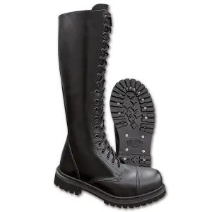 Leather boots Brandit 20 Eyelet, black