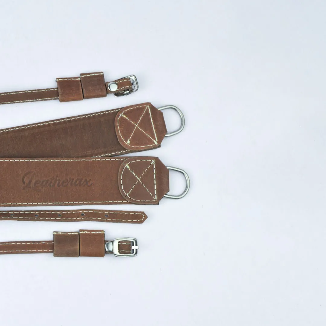 Leather Camera Strap Chestnut Brown