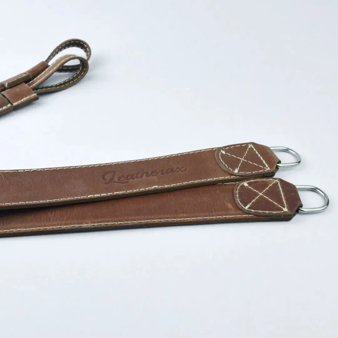 Leather Camera Strap Chestnut Brown