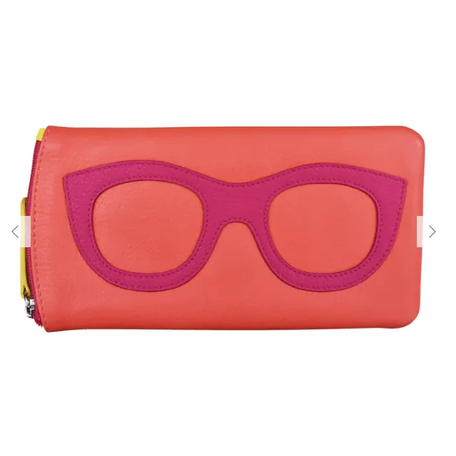 Leather Eyeglass Case with Frame Design