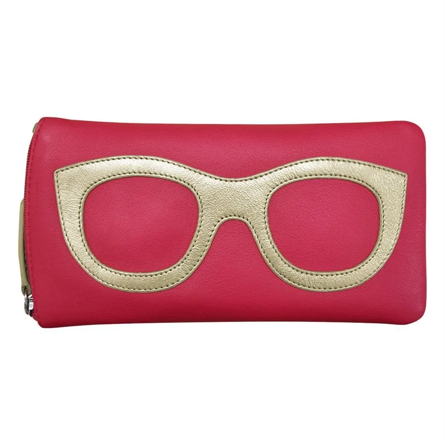 Leather Eyeglass Case with Frame Design