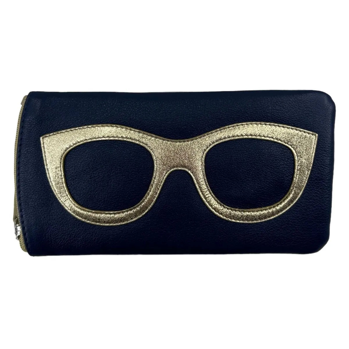 Leather Eyeglass Case with Frame Design