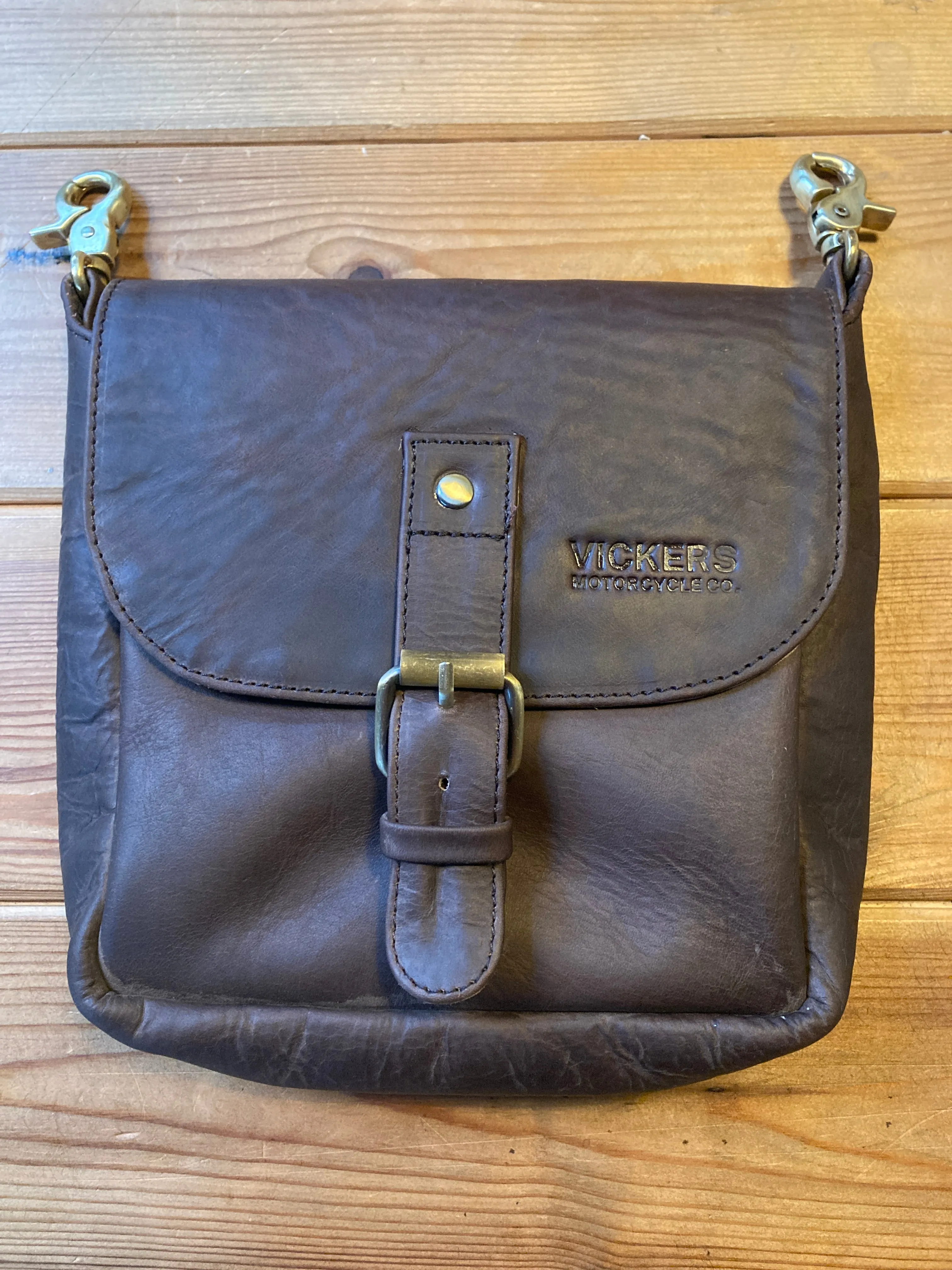 Leather Hip Pouch -  Vickers - Brown