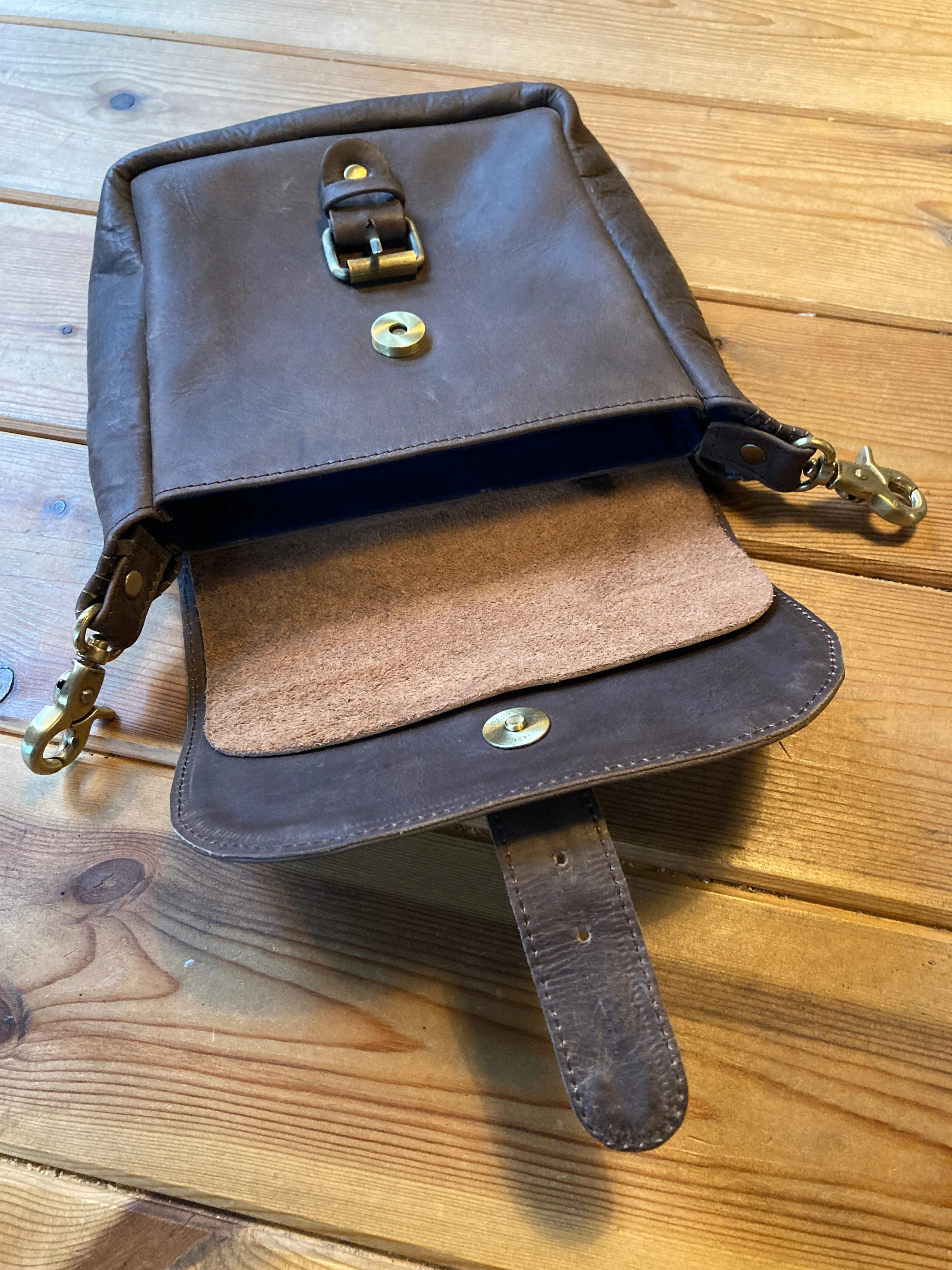 Leather Hip Pouch -  Vickers - Brown