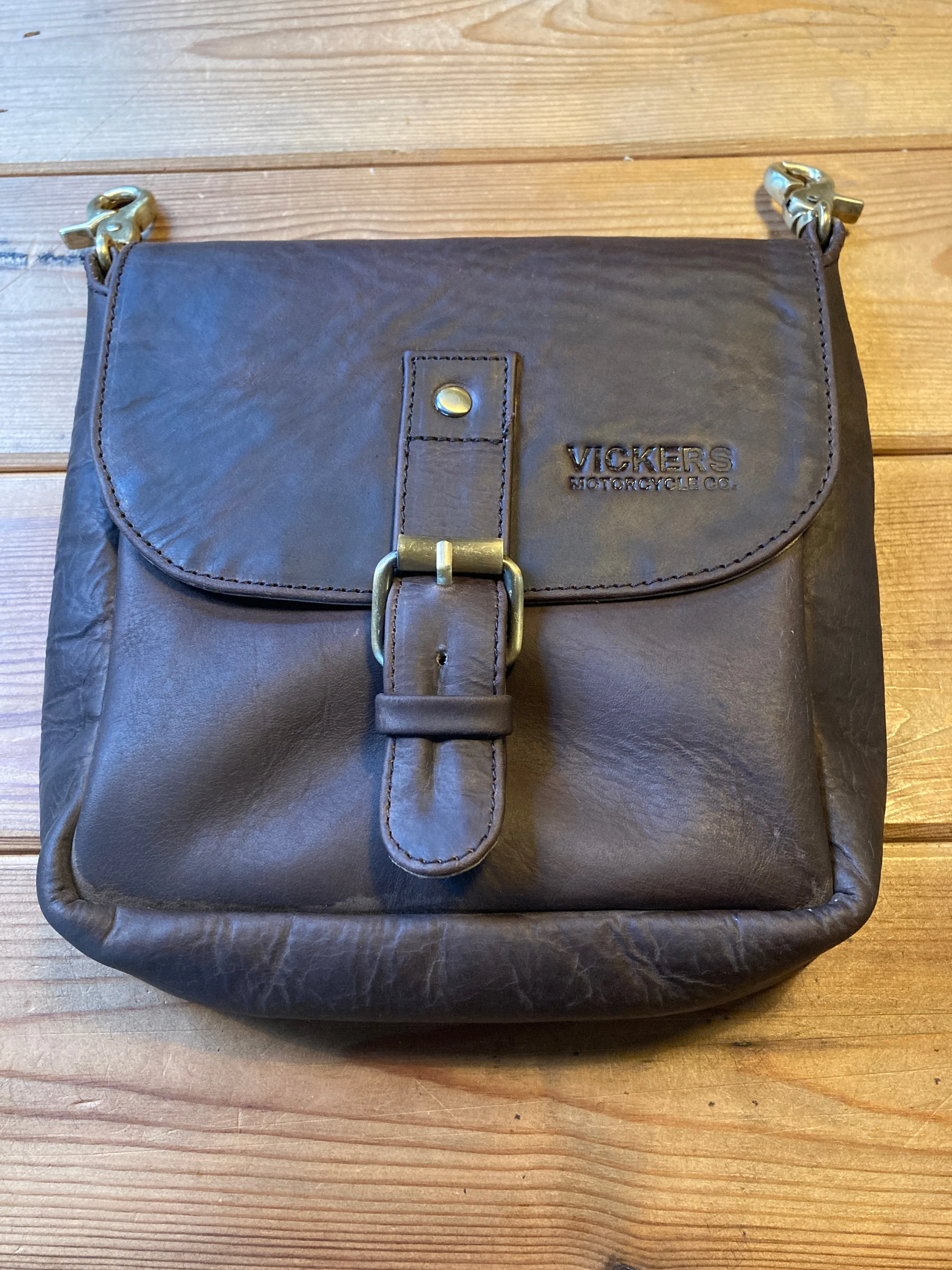 Leather Hip Pouch -  Vickers - Brown