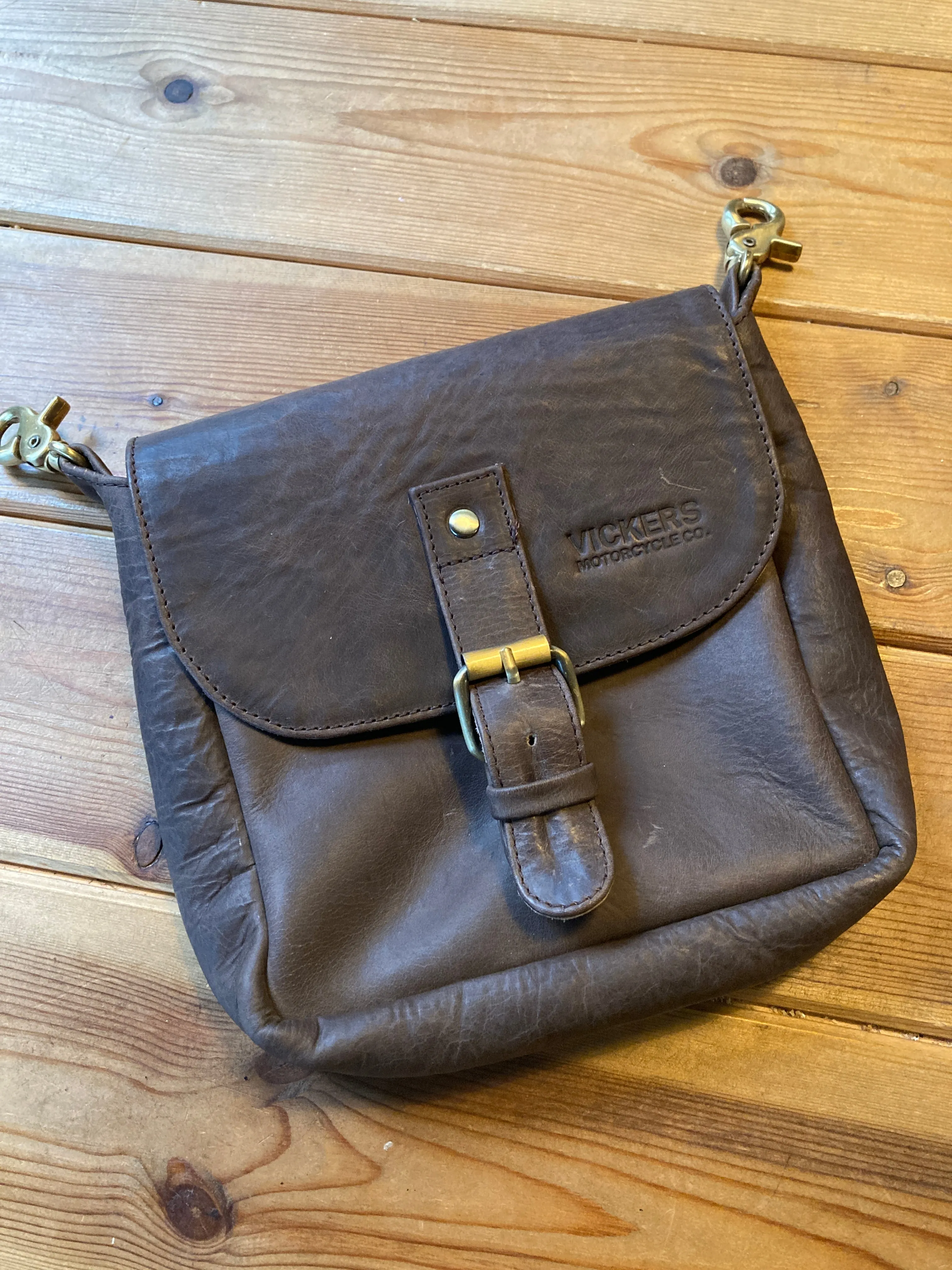 Leather Hip Pouch -  Vickers - Brown