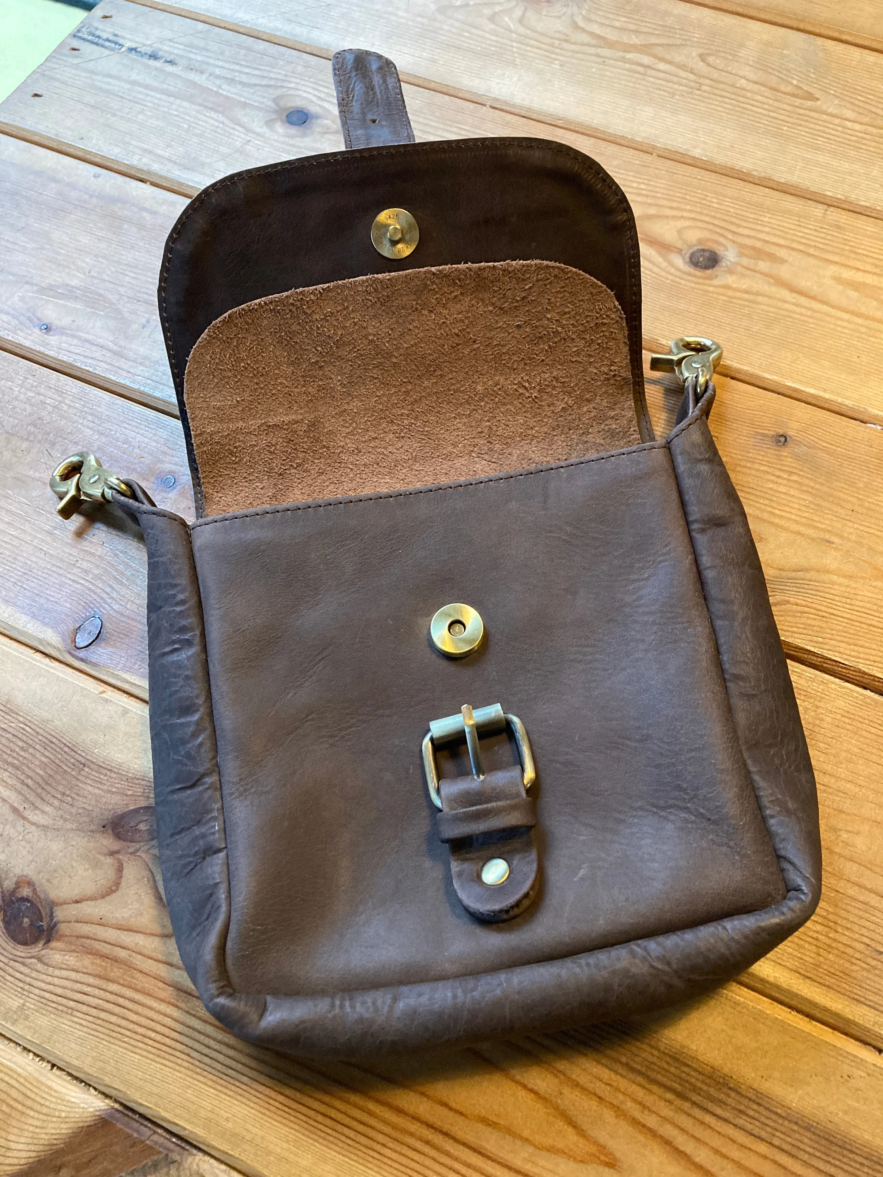 Leather Hip Pouch -  Vickers - Brown