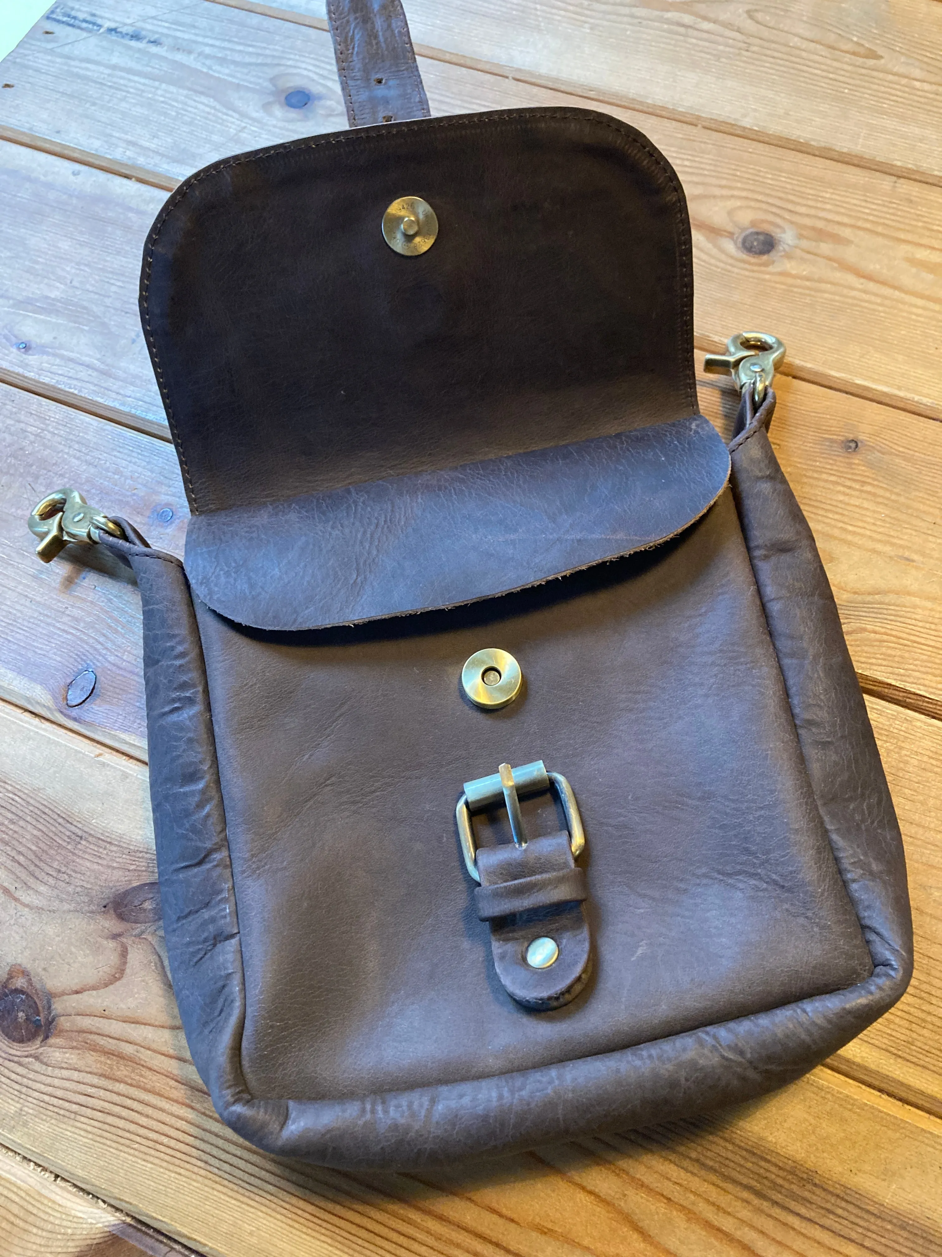 Leather Hip Pouch -  Vickers - Brown