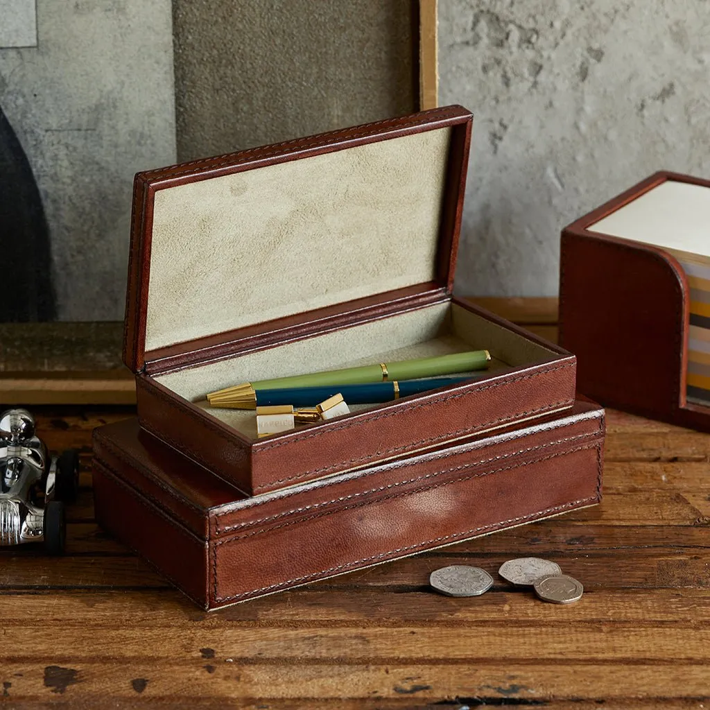 Leather Memento Box - Small