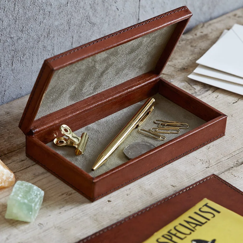 Leather Memento Box - Small