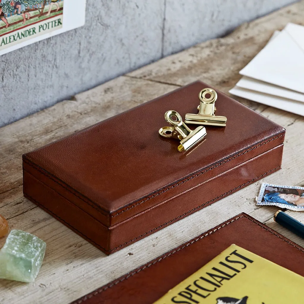 Leather Memento Box - Small