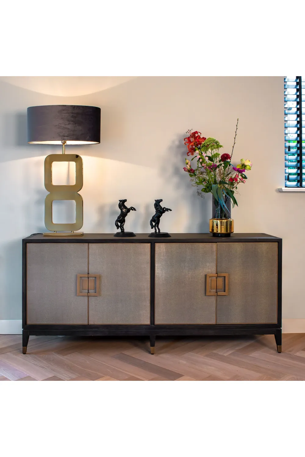 Leather Modern Sideboard | OROA Bloomingville