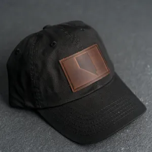 Leather Patch Unstructured Style Hat - Nevada Stamp