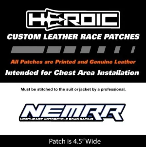 Leather Printed Patches - NEMRR - Blue