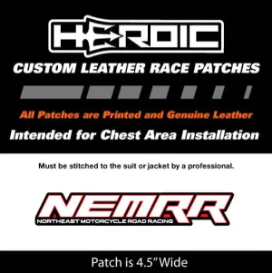 Leather Printed Patches - NEMRR - Red