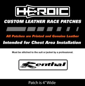 Leather Printed Patches - Renthal - Arm Patch