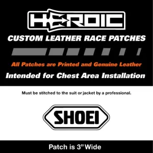 Leather Printed Patches - SHOEI Helmets