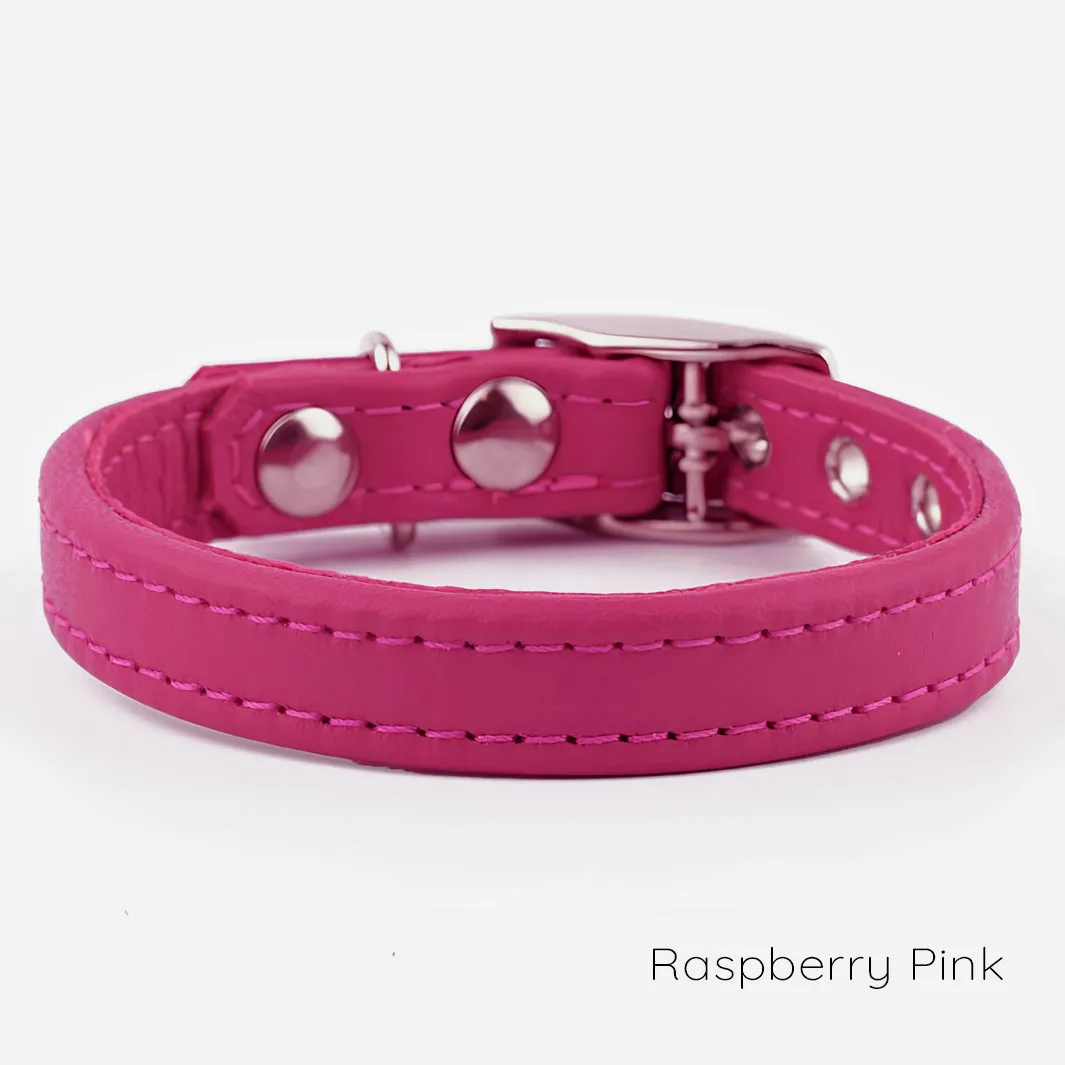 Leather Puppy Collars by Petiquette