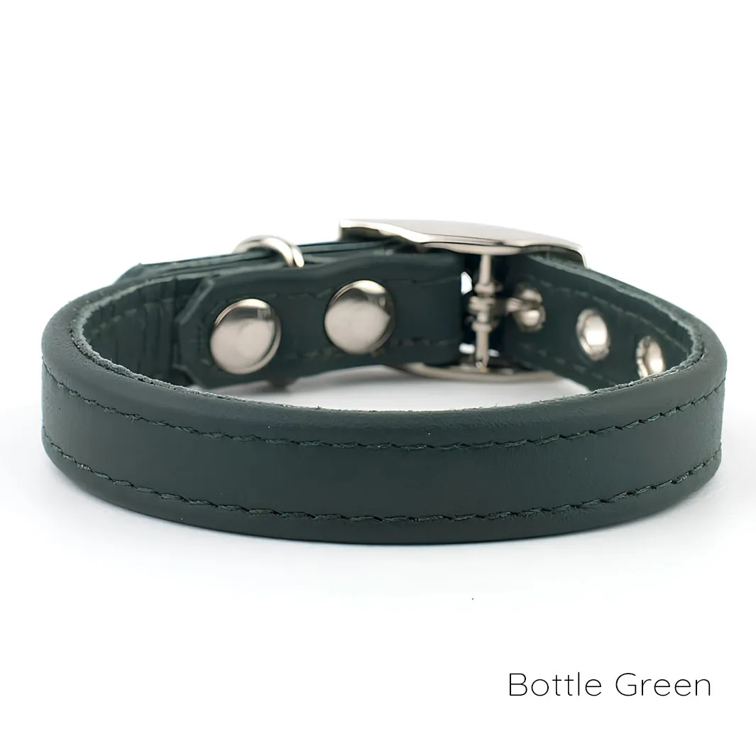 Leather Puppy Collars by Petiquette