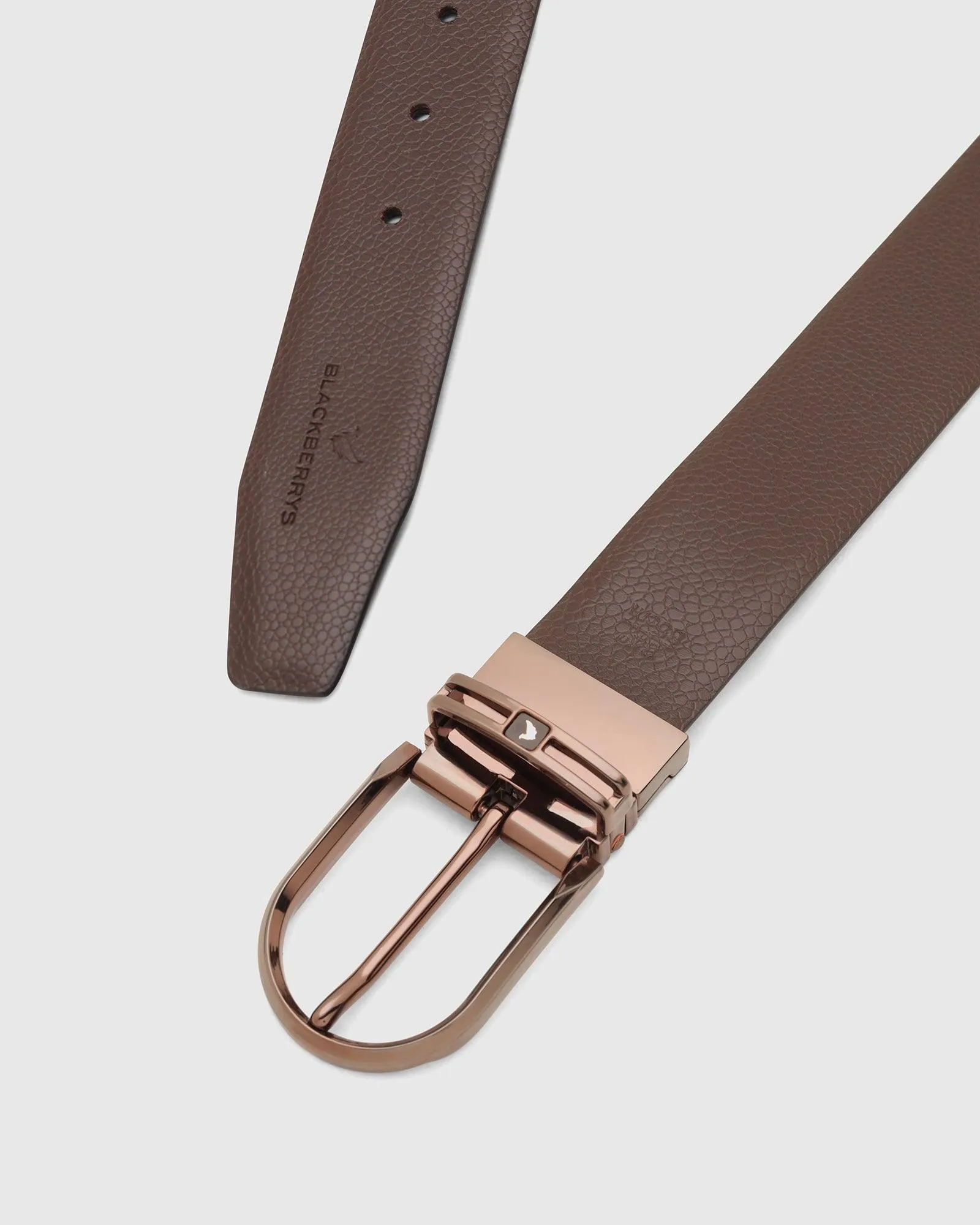 Leather Reversible Wine & Black Textured Belt - Toad