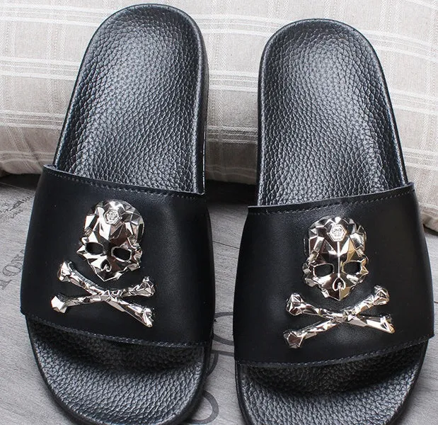 Leather slipper