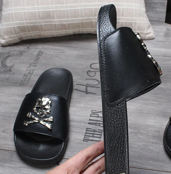 Leather slipper