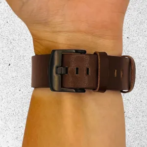 Leather Straps Compatible with the Garmin Vivomove HR & HR Sports