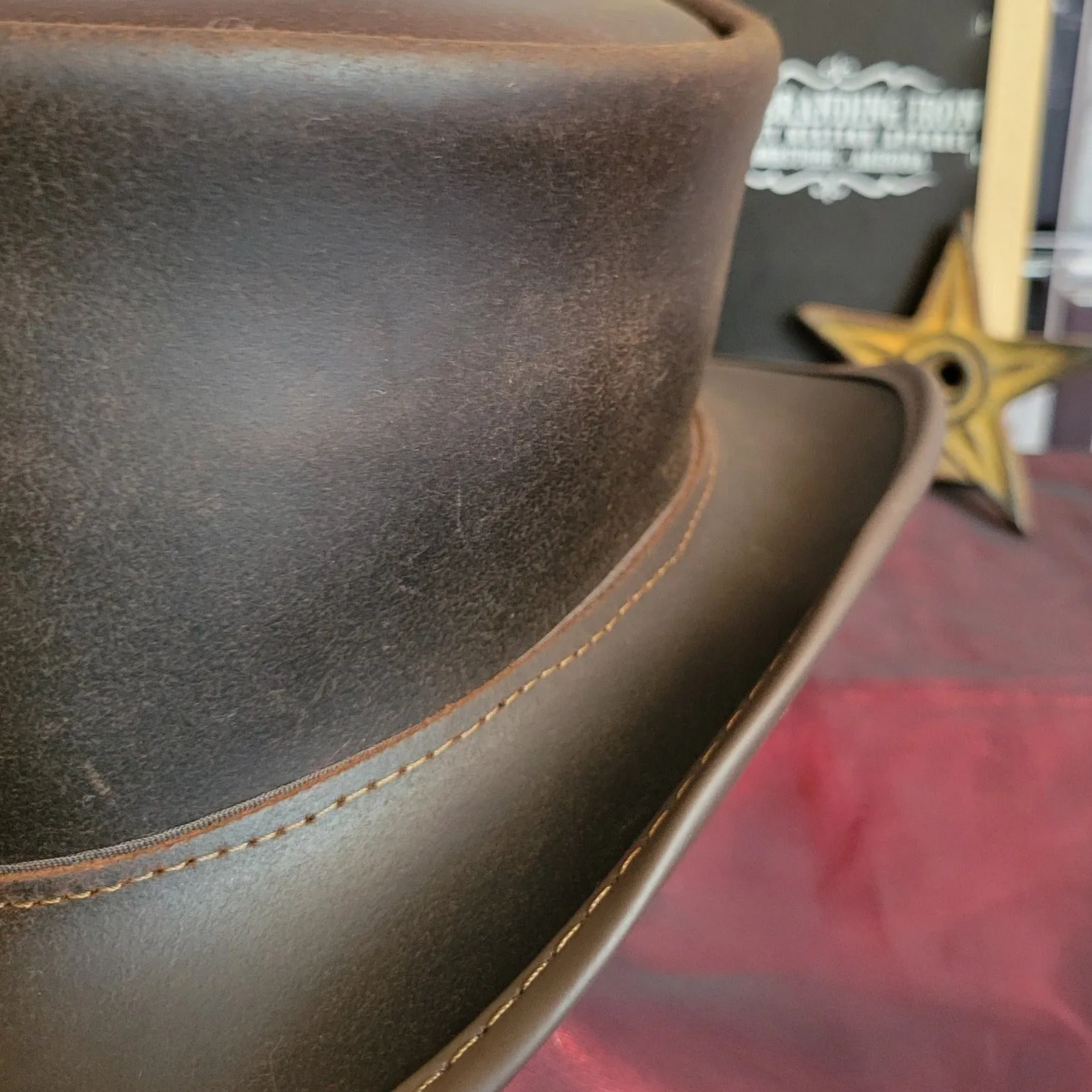 Leather Top Hat, the "Marlow" by American Hat Makers  MARBFXXXXXX