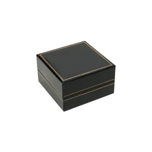 Leatherette Deep Bangle Box Black