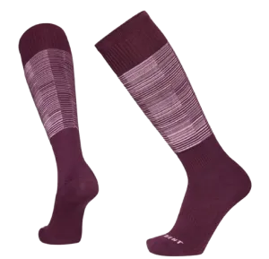 LeBent Glacier Targeted Cushion Snow Sock Mauve Wine