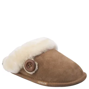 Lechlade Sheepskin Mule Slippers Chestnut