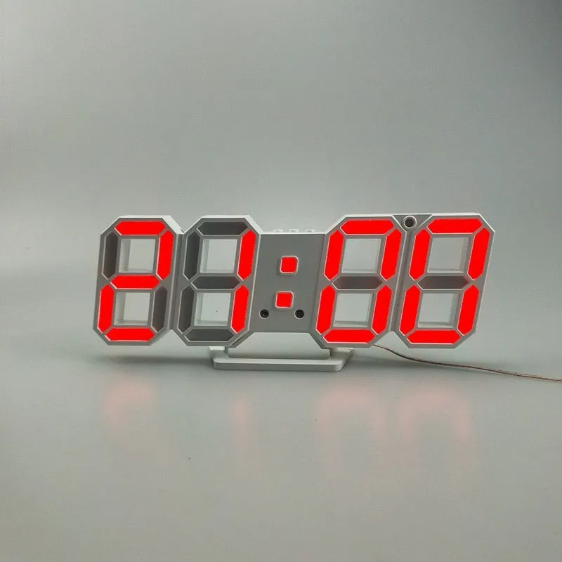 LED Digital Clock Alarm Date Temperature Automatic Backlight Table Desktop Home Decoration Stand hang Clock