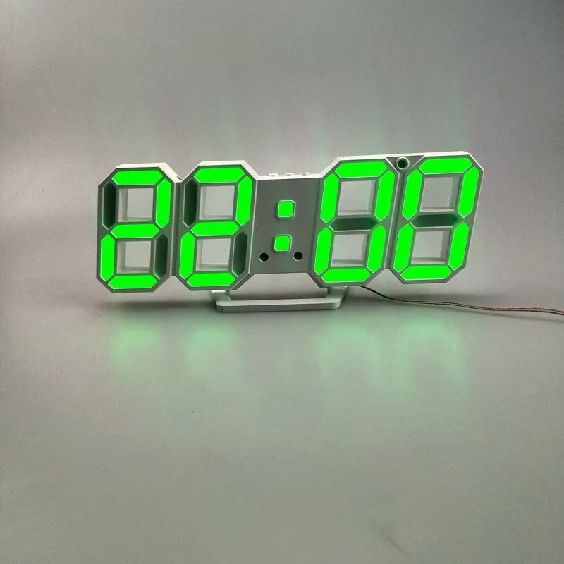 LED Digital Clock Alarm Date Temperature Automatic Backlight Table Desktop Home Decoration Stand hang Clock