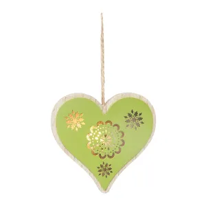 LED Green Heart Ornament