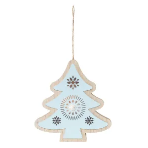 LED Large Light Blue Tree Ornament