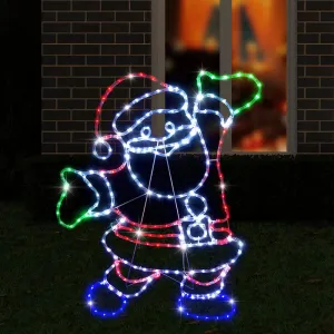 LED Ropelight Twinkling Happy Santa