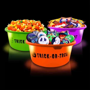 LED Trick or Treat Bowl