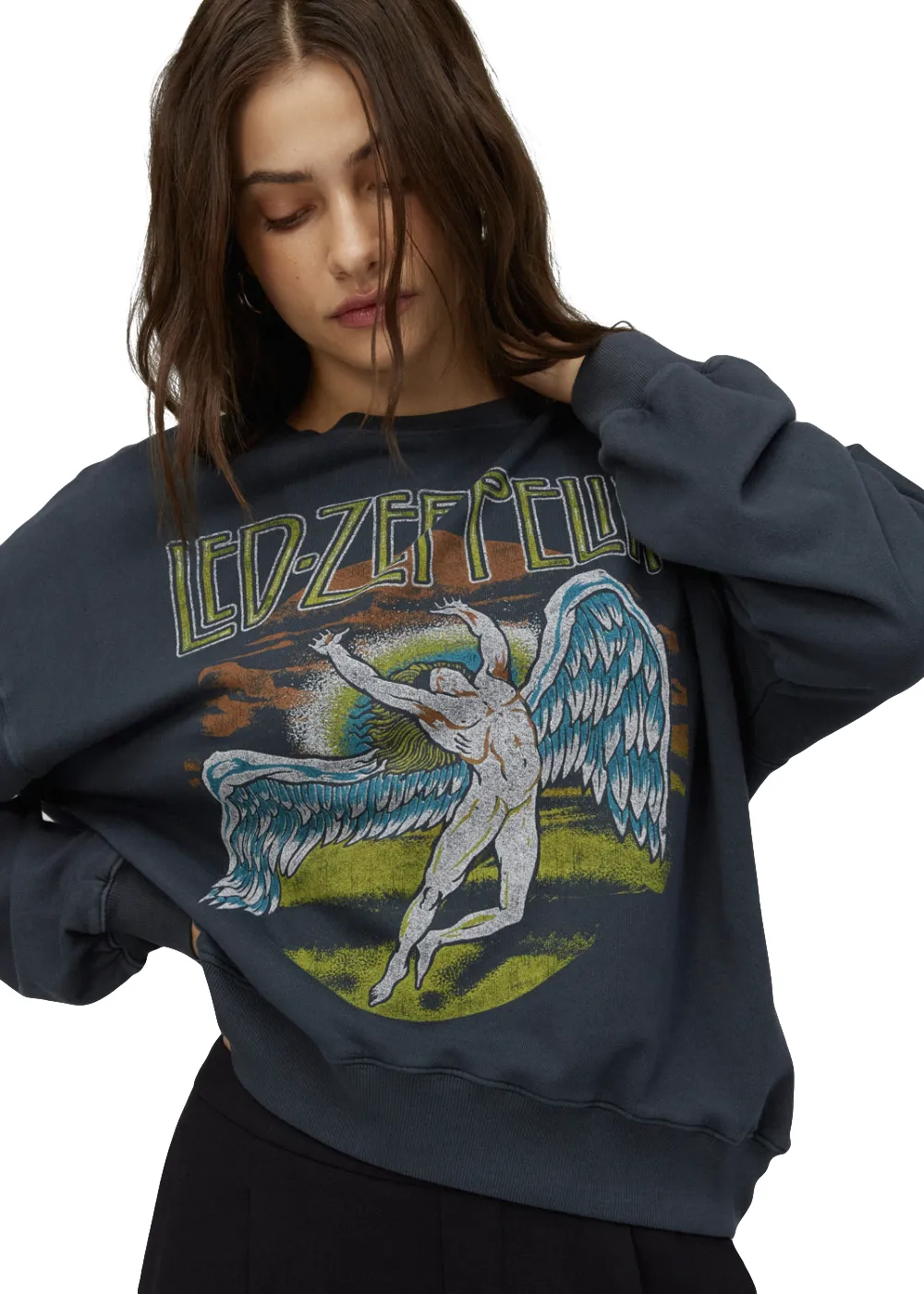 Led Zeppelin Zoso Oversized Sweatshirt by Daydreamer LA