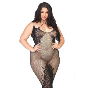 Leg Avenue Dual Strap Halter Dress Plus Size UK 18 to 22