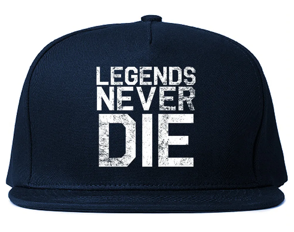 Legends Never Die Vintage Mens Snapback Hat