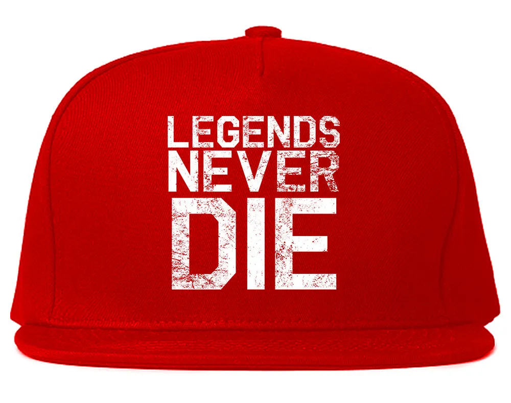 Legends Never Die Vintage Mens Snapback Hat