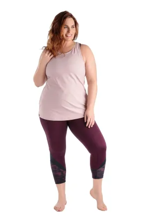 Legging de Sport Le Flex 22'' Taille Plus (Merlot-Camo) de MOOV Activewear