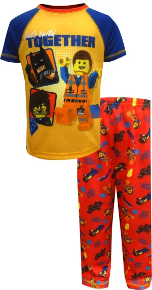 LEGO Movie 2 Emmet Rex Danger and Batman Toddler Pajama