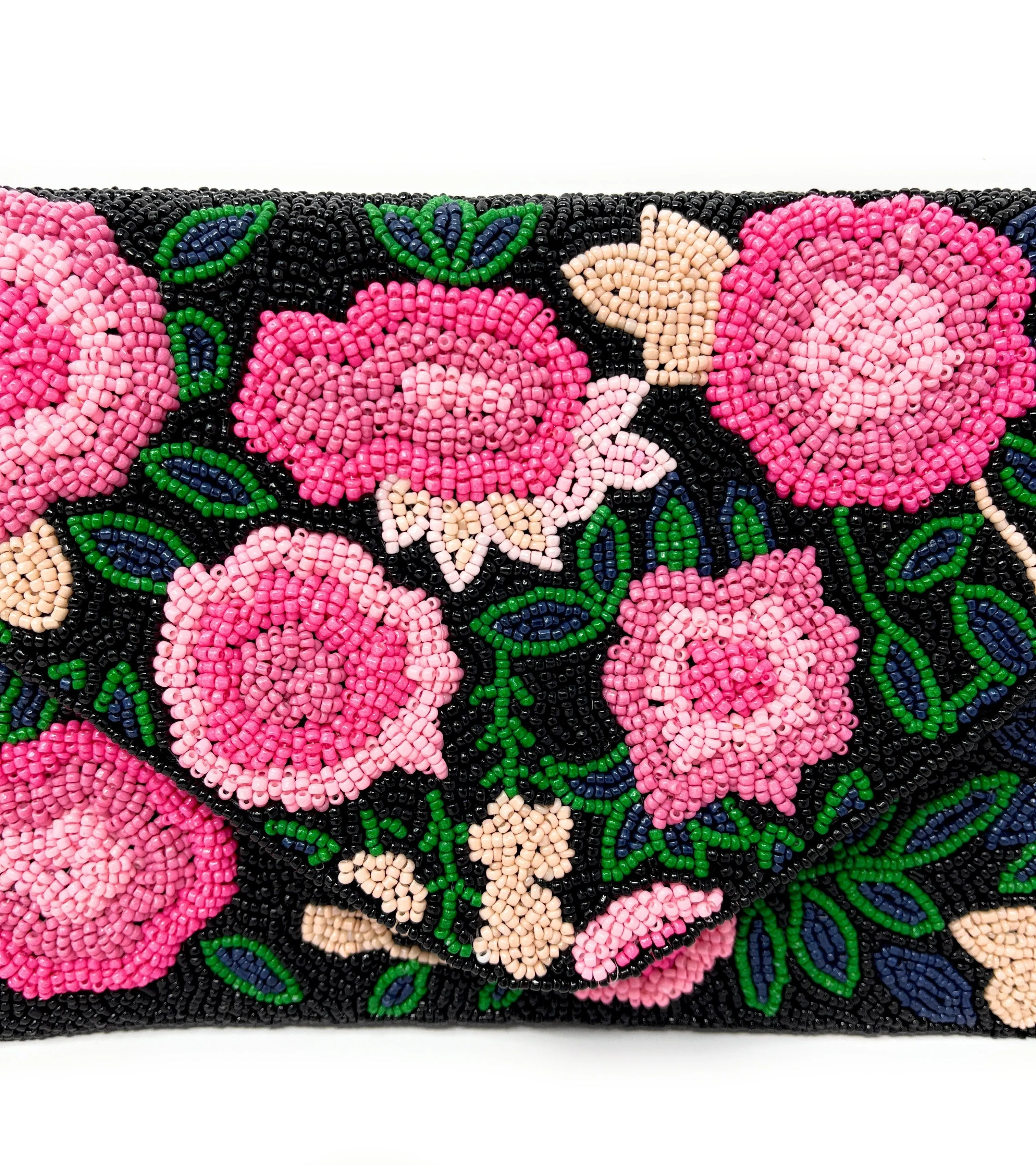 Leili Beaded Floral Clutch Purse